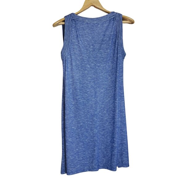 Max Studio Sleeveless Blue Ribbed Knit Dress Size Small - Picture 2 of 9